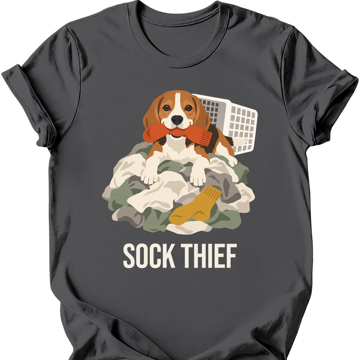 Beagle Sock Thief T Shirt Gift For Dog Lover