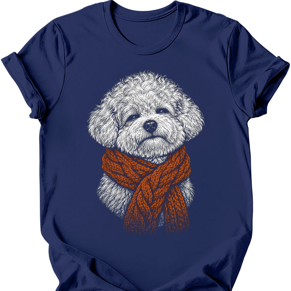 Bichon Frise Winter Dog T Shirt Gift For Dog Lover