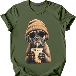 Boxer Hipster Dog T Shirt Gift For Dog Lover