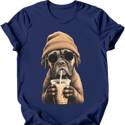 Boxer Hipster Dog T Shirt Gift For Dog Lover