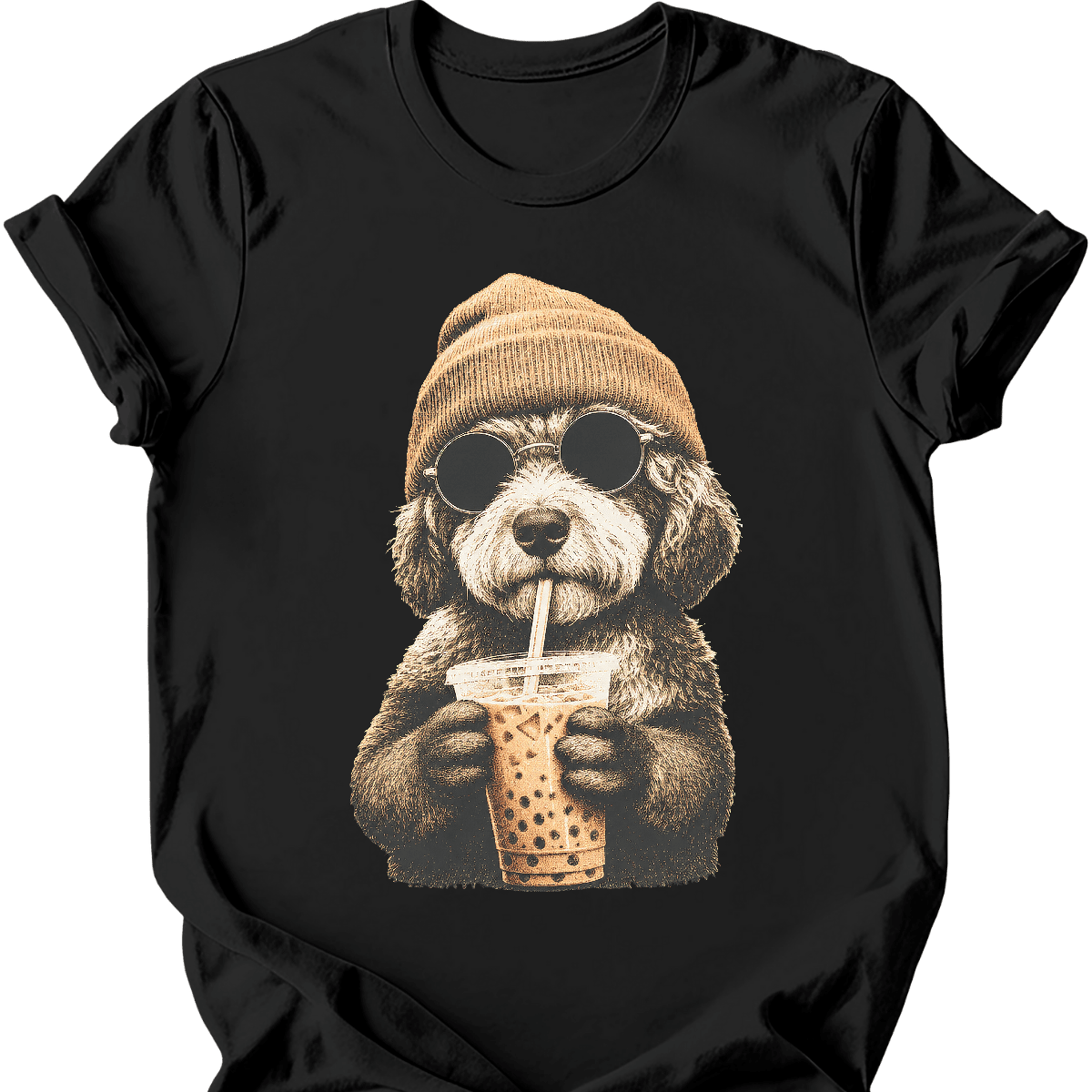 Bernedoodle Hipster Dog T Shirt Gift For Dog Lover
