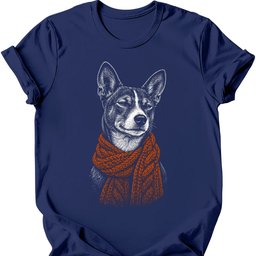 Basenji Winter Dog T Shirt Gift For Dog Lover