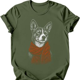 Basenji Winter Dog T Shirt Gift For Dog Lover