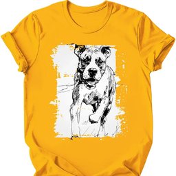 Boxer Running Dog T Shirt Gift For Dog Lover