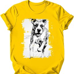 Boxer Running Dog T Shirt Gift For Dog Lover