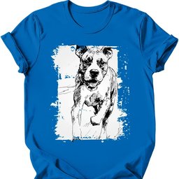 Boxer Running Dog T Shirt Gift For Dog Lover