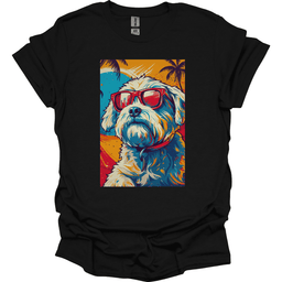 Bichon Frise Summer Dog T Shirt Gift For Dog Lover