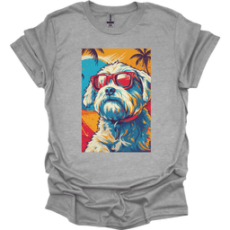 Bichon Frise Summer Dog T Shirt Gift For Dog Lover