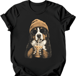 Bernese Mountain Dog Hipster Dog T Shirt Gift For Dog Lover