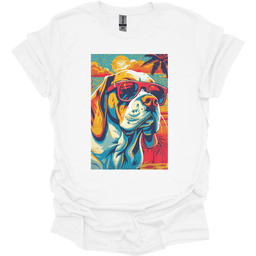 Basset Hound Summer Dog T Shirt Gift For Dog Lover