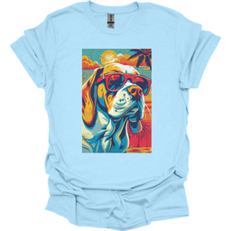 Basset Hound Summer Dog T Shirt Gift For Dog Lover
