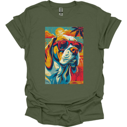 Basset Hound Summer Dog T Shirt Gift For Dog Lover