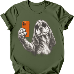Bloodhound Selfie Dog T Shirt Gift For Dog Lover