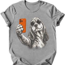 Bloodhound Selfie Dog T Shirt Gift For Dog Lover