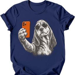 Bloodhound Selfie Dog T Shirt Gift For Dog Lover