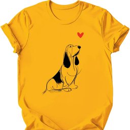 Basset Hound Sketch Dog T Shirt Gift For Dog Lover