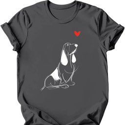 Basset Hound Sketch Dog T Shirt Gift For Dog Lover