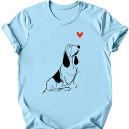 Basset Hound Sketch Dog T Shirt Gift For Dog Lover