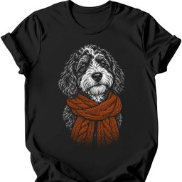 Bernedoodle Winter Dog T Shirt Gift For Dog Lover