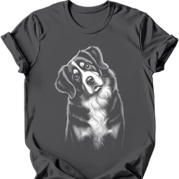 Bernese Mountain Dog Tilted Dog T Shirt Gift For Dog Lover