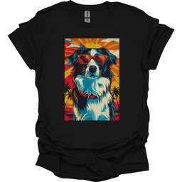 Border Collie Summer Dog T Shirt Gift For Dog Lover