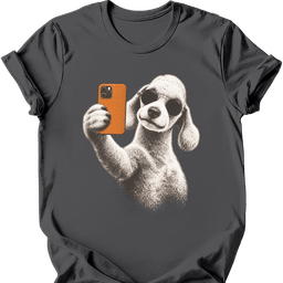 Bedlington Terrier Selfie Dog T Shirt Gift For Dog Lover