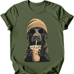 Black Labrador Hipster Dog T Shirt Gift For Dog Lover