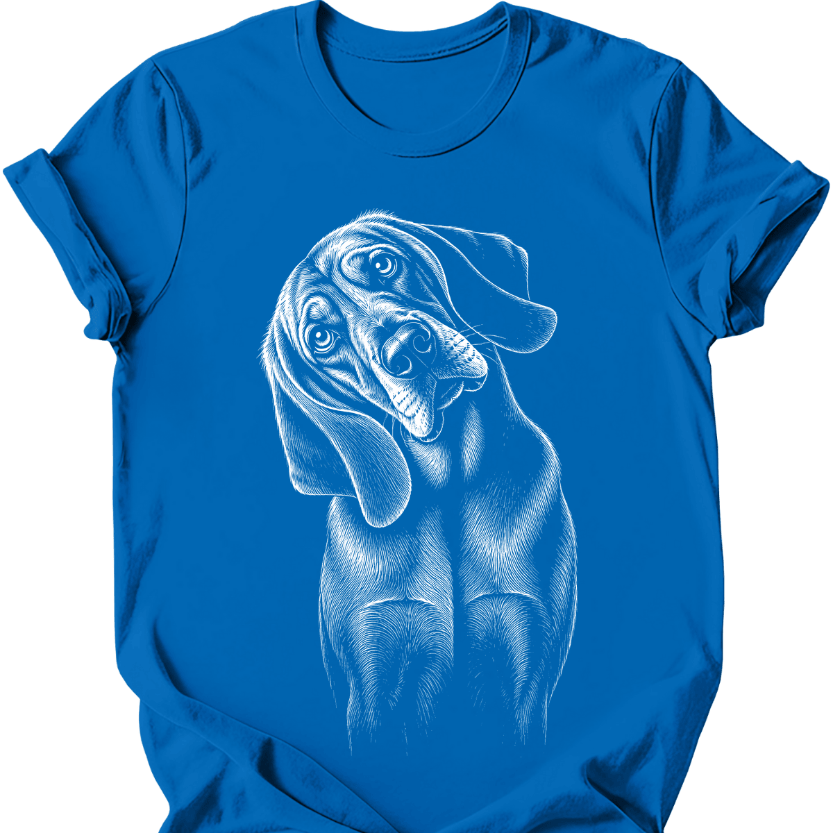 Bloodhound Tilted Dog T Shirt Gift For Dog Lover