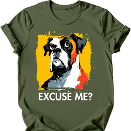 Boxer Excuse Me Dog T Shirt Gift For Dog Lover