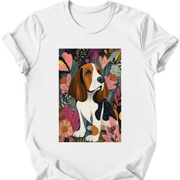 Basset Hound Boho Dog T Shirt Gift For Dog Lover