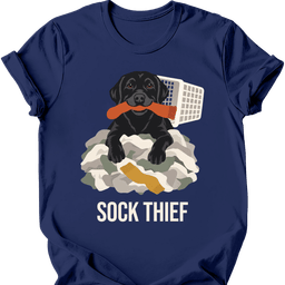 Black Labrador Sock Thief T Shirt Gift For Dog Lover
