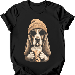 Basset Hound Hipster Dog T Shirt Gift For Dog Lover