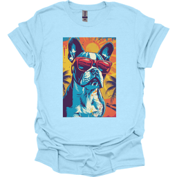 Boston Terrier Summer Dog T Shirt Gift For Dog Lover