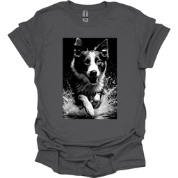 Border Collie Puddle Dog T Shirt Gift For Dog Lover