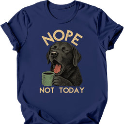 Black Labrador Not Today T Shirt Gift For Dog Lover