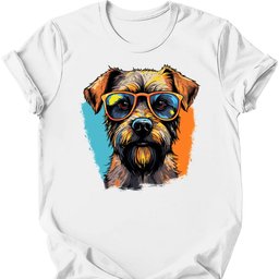 Border Terrier Top Dog T Shirt Gift For Dog Lover