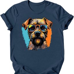 Border Terrier Top Dog T Shirt Gift For Dog Lover