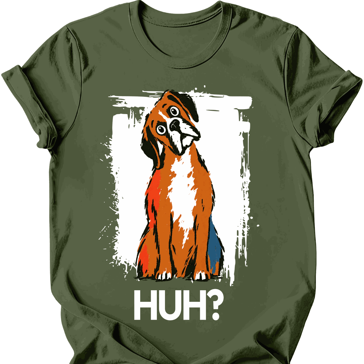 Boxer Huh Dog T Shirt Gift For Dog Lover