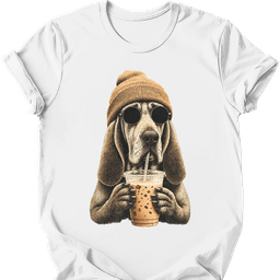 Bloodhound Hipster Dog T Shirt Gift For Dog Lover