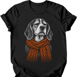 Beagle Winter Dog T Shirt Gift For Dog Lover