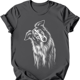 Borzoi Tilted Dog T Shirt Gift For Dog Lover