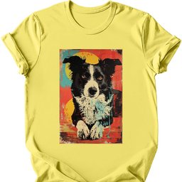 Border Collie Punk Dog T Shirt Gift For Dog Lover