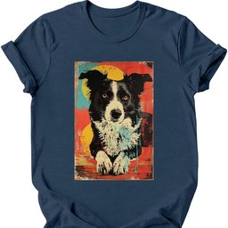 Border Collie Punk Dog T Shirt Gift For Dog Lover