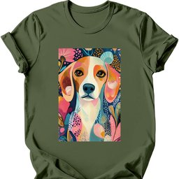 Beagle Boho Dog T Shirt Gift For Dog Lover