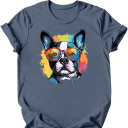Boston Terrier Top Dog T Shirt Gift For Dog Lover