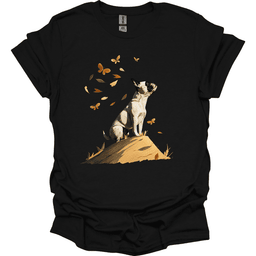 Boston Terrier Fall Dog T Shirt Gift For Dog Lover