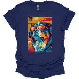 Bernese Mountain Dog Summer Dog T Shirt Gift For Dog Lover
