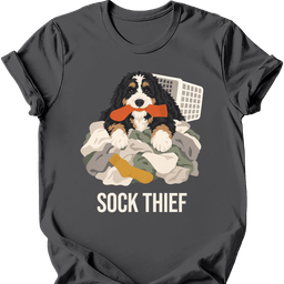 Bernedoodle Sock Thief T Shirt Gift For Dog Lover