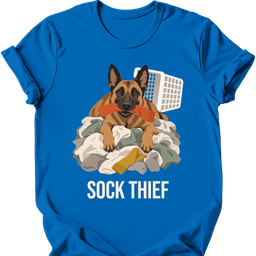 Belgian Malinois Sock Thief T Shirt Gift For Dog Lover