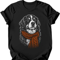 Bernese Mountain Dog Winter Dog T Shirt Gift For Dog Lover